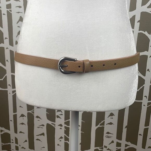 Etienne Aigner Tan Pebbled Leather Belt XL - Picture 1 of 8
